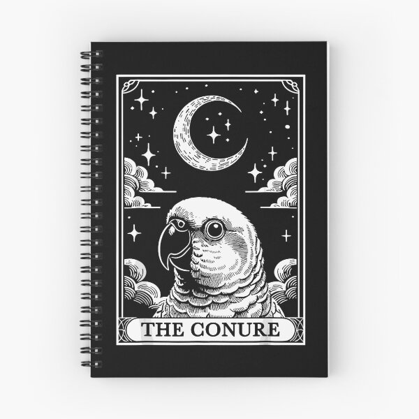 Item preview, Gardener Tarot Conure Bird Tarot Card Moon Green Cheek designed and sold by sonlehuyak.