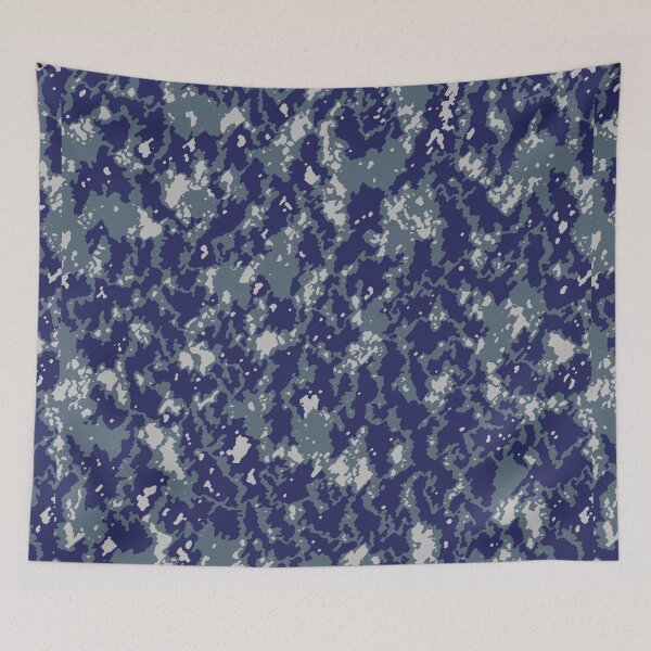 Item preview, Winter Camouflage Rough Pastels Patterns in Blue Shades designed and sold by ShopieHome.