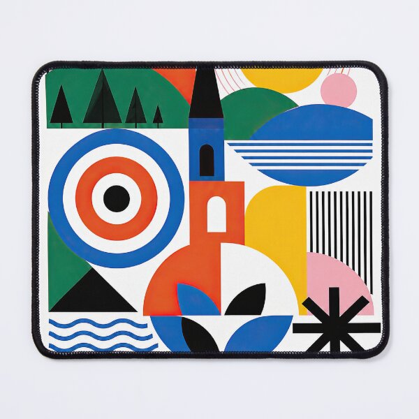 Item preview, Colorful geometric poster celebrating Rezekne, Latvia, with abst designed and sold by ckybe.
