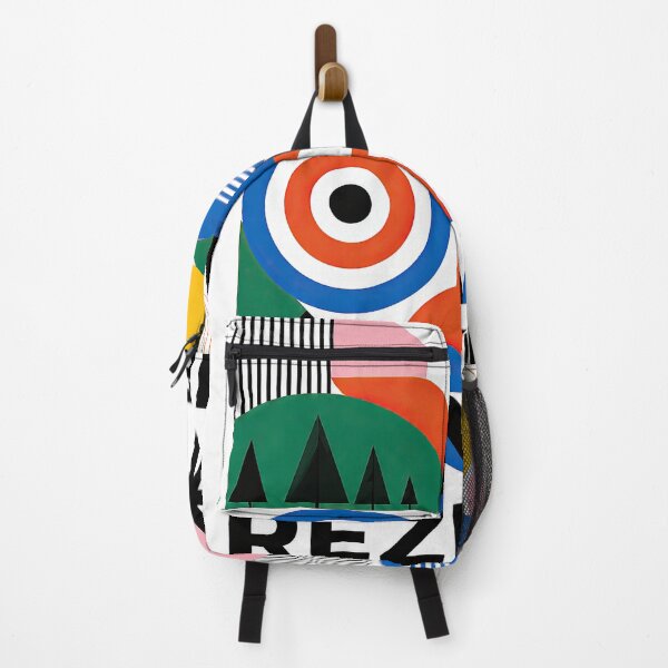 Item preview, Colorful geometric poster celebrating Rezekne, Latvia, with abst designed and sold by ckybe.