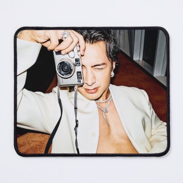 Item preview, hudson williams with a camera half shirtless designed and sold by bunnybonks.