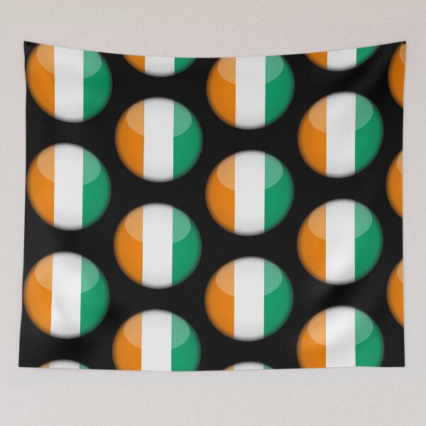 Item preview, Ivorian 3D Round Flag Ivory Coast Pride Design designed and sold by YAZ.