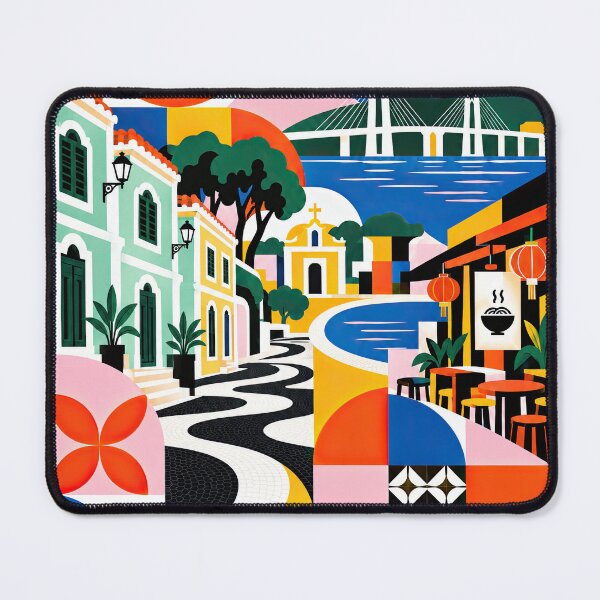 Item preview, Colorful illustrated travel poster featuring Taipa, Macao, with designed and sold by ckybe.