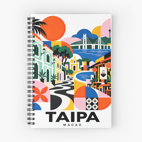 Item preview, Colorful illustrated travel poster featuring Taipa, Macao, with designed and sold by ckybe.
