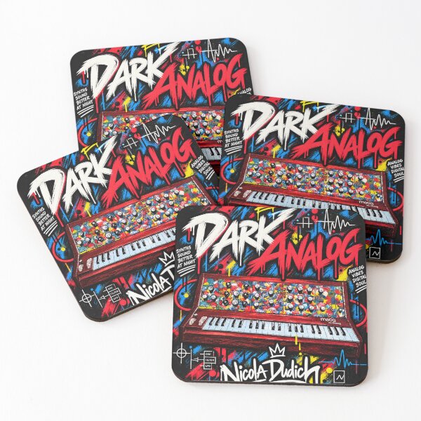 Item preview, Dark Analog – Vintage Synthesizer Graffiti Art designed and sold by NicolaDudich.