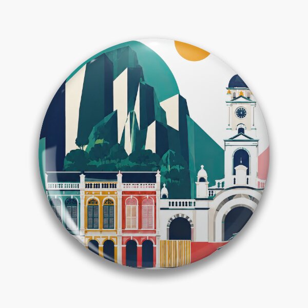 Item preview, Colorful Malaysia travel poster featuring Kuala Lumpur architect designed and sold by ckybe.
