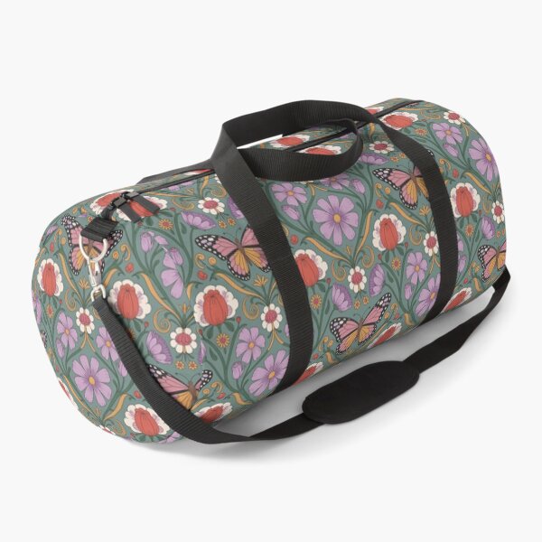 Item preview, Butterfly Botanical Art Nouveau Pattern – Vintage Floral Butterfly Seamless Design designed and sold by Tamas Das.