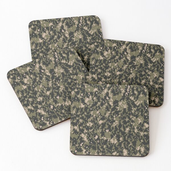 Item preview, Military Camouflage Army Rough Pastels Patterns in Green, Beige and Black designed and sold by ShopieHome.