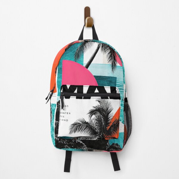 Item preview, Maldives tropical travel collage featuring palm trees, turquoise designed and sold by ckybe.