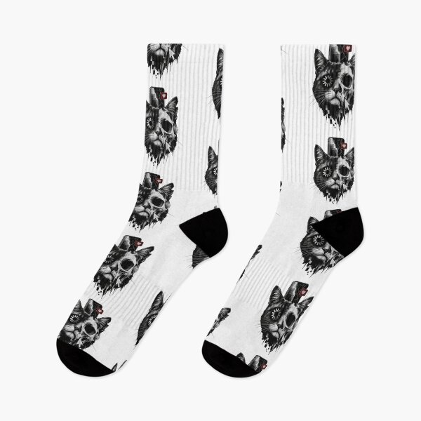 Item preview, Cyber Skull Cat Glitch Art Broken Screen Aesthetic designed and sold by zzz888.