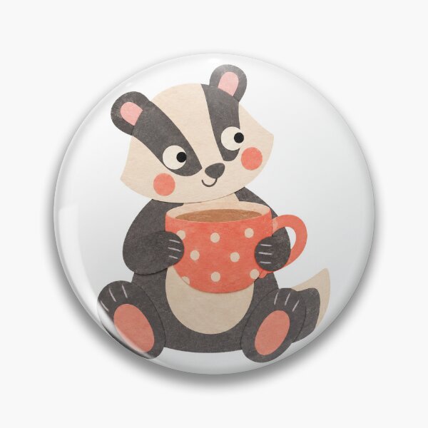 Item preview, Badger with a Warm Teacup designed and sold by The-Art-of-D.