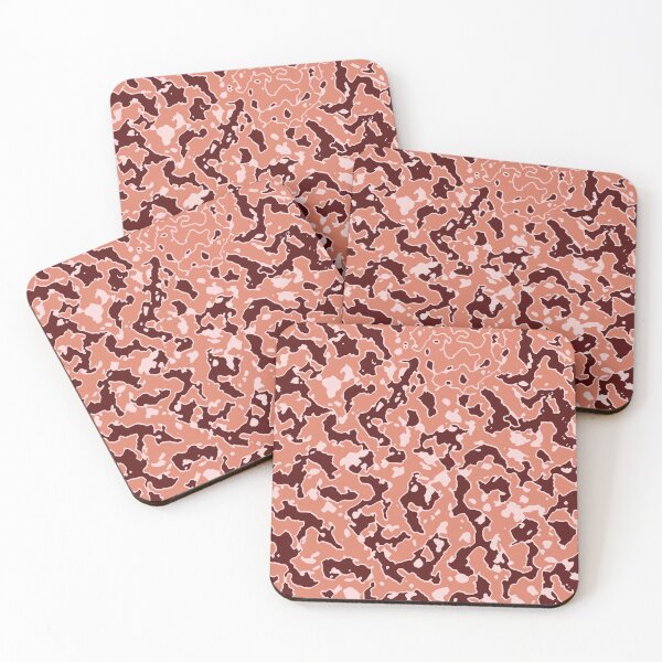 Item preview, Lush Lava Camouflage Palette Knife Patterns in Red and Orange Shades designed and sold by ShopieHome.