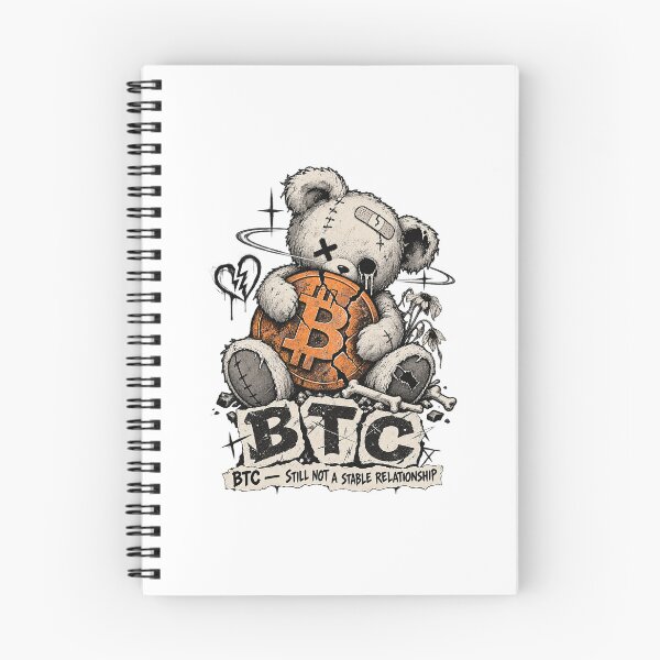 Item preview, BTC Still Not A Stable Relationship Grunge Crypto Teddy Bear designed and sold by zzz888.