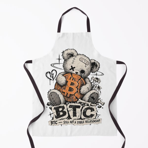 Item preview, BTC Still Not A Stable Relationship Grunge Crypto Teddy Bear designed and sold by zzz888.