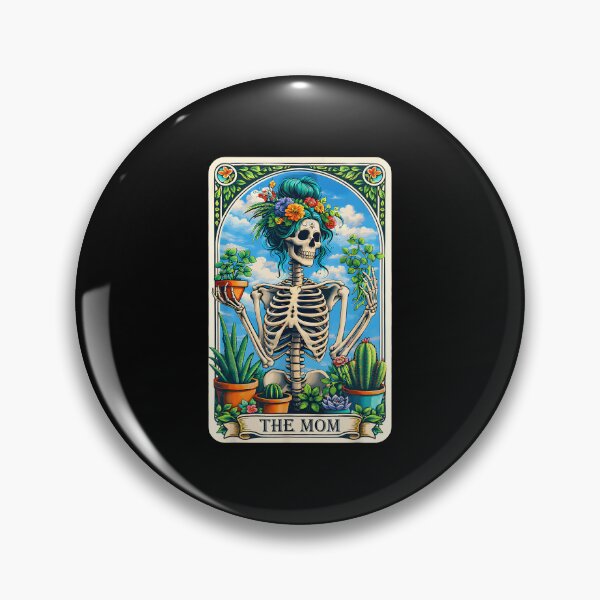 Artikelvorschau, Gardener Tarot Mom Mama Plant Lovers Skeleton Tarot Card entworfen und verkauft von sonlehuyak.