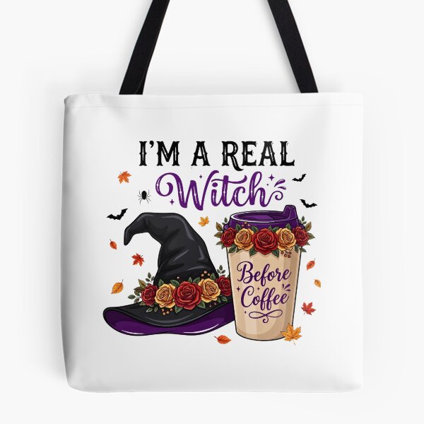 Item preview, I'm A Real Witch Before Coffee designed and sold by Steele-Art.