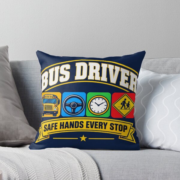 Item preview, Bus Driver Safe Hands Every Stop Funny School Bus Driver T-Shirt designed and sold by Haque Designs.