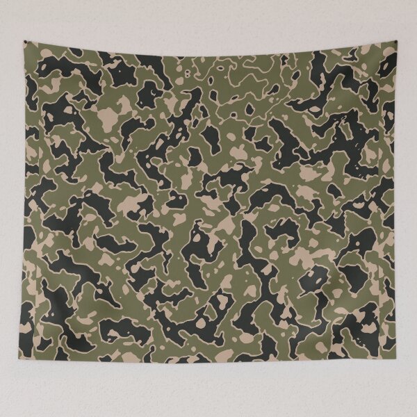 Item preview, Military Camouflage Palette Knife Patterns in Green, Beige and Black designed and sold by ShopieHome.