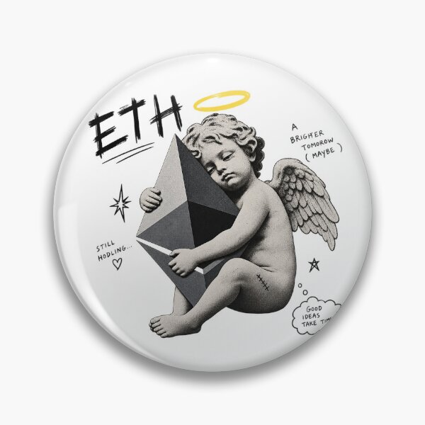 Item preview, ETH Still Hodling Angel Cherub Ethereum Classical Art designed and sold by zzz888.