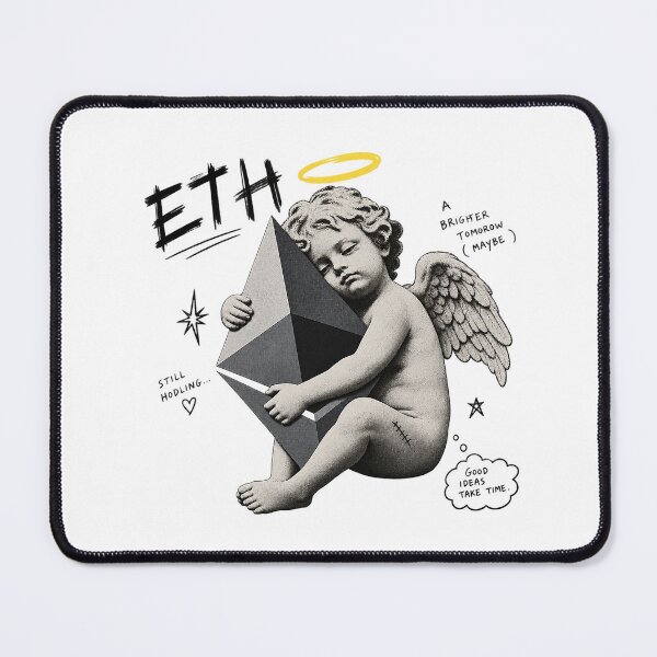 Item preview, ETH Still Hodling Angel Cherub Ethereum Classical Art designed and sold by zzz888.