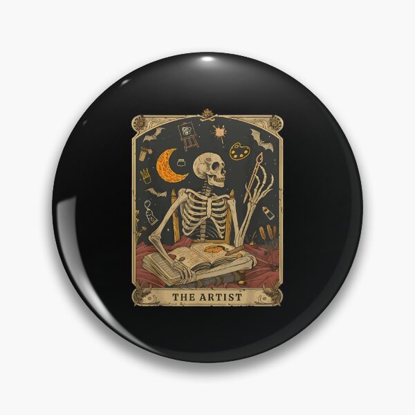 Item preview, Gardener Tarot Skeleton The Artist Tarot Card Halloween Art designed and sold by sonlehuyak.
