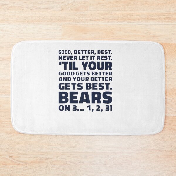 Item preview, Chicago Bears Inspired Good Better Best Football Fan Design designed and sold by Astro Cats Social Club.