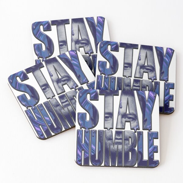 Item preview, Stay Humble Motivational Portrait Typography Tee designed and sold by Imaginarium of Chaos falcon88 .