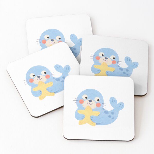 Item preview, Seal with a Star Pillow designed and sold by The-Art-of-D.