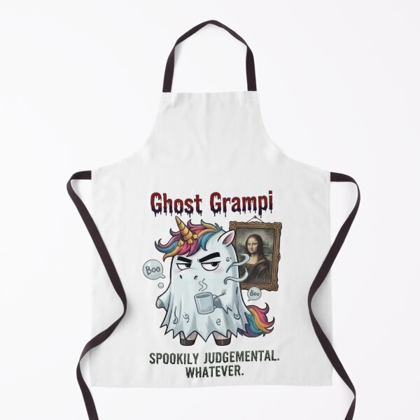 Item preview, Ghost Grampi Spookily Judgemental Funny Halloween Ghost Unicorn designed and sold by Sitred123.