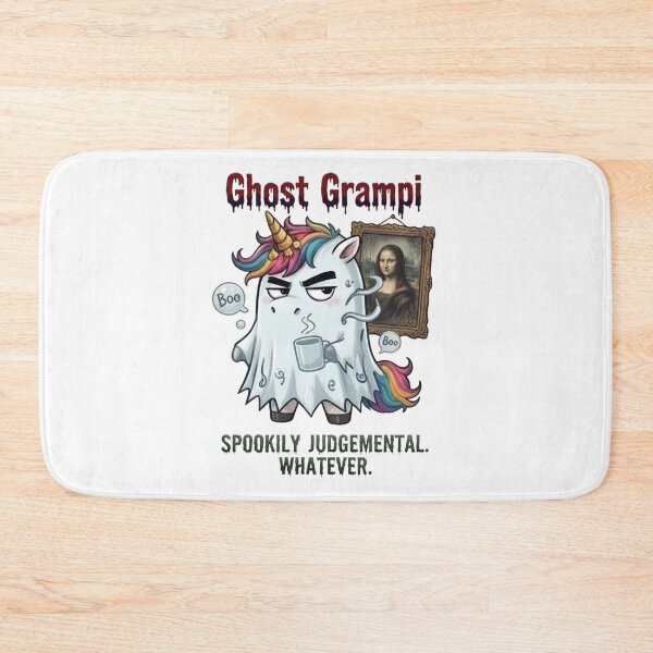 Item preview, Ghost Grampi Spookily Judgemental Funny Halloween Ghost Unicorn designed and sold by Sitred123.