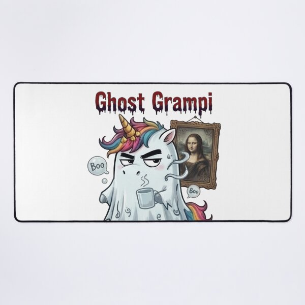 Item preview, Ghost Grampi Spookily Judgemental Funny Halloween Ghost Unicorn designed and sold by Sitred123.