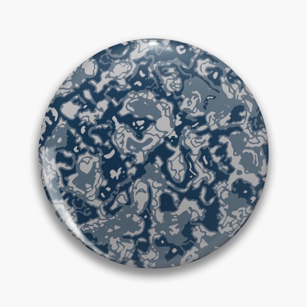 Item preview, Winter Camouflage Artistic Cutout Patterns in Blue Shades designed and sold by ShopieHome.