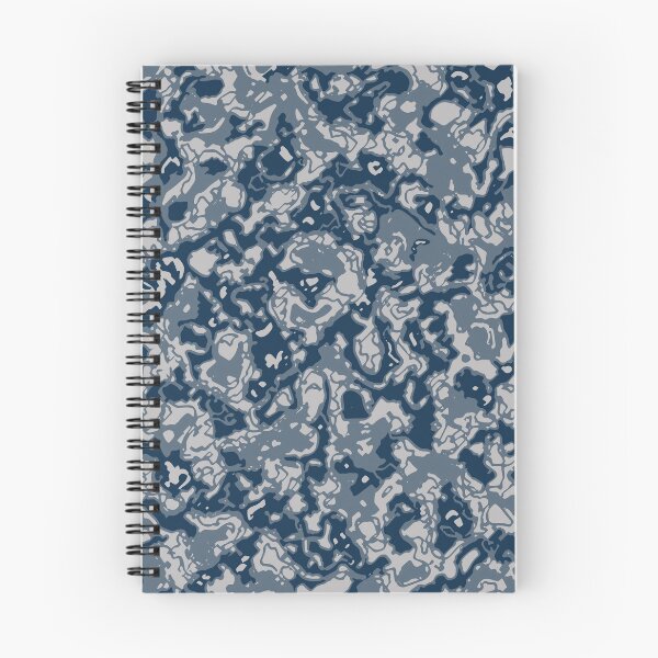 Item preview, Winter Camouflage Artistic Cutout Patterns in Blue Shades designed and sold by ShopieHome.