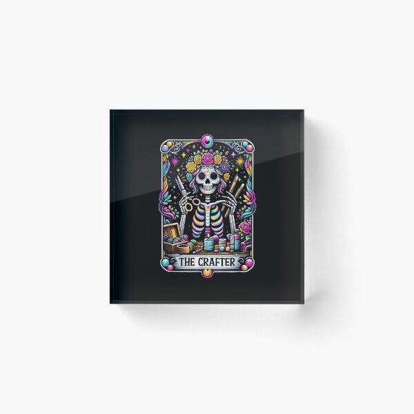 Item preview, Gardener Tarot Sugar Skull Crafty The Crafter Tarot Card designed and sold by sonlehuyak.