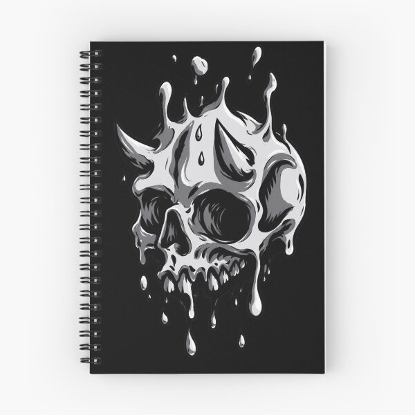 Item preview, Dripping Liquid Horned Skull designed and sold by Munib302.