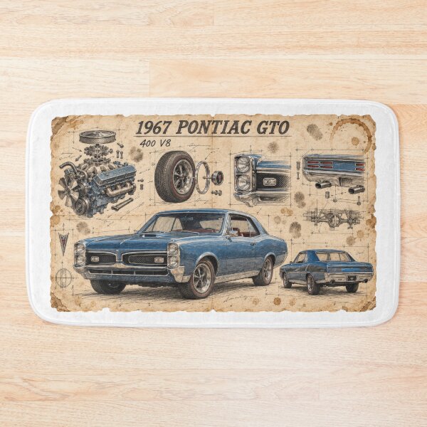 Item preview, 1967 Pontiac GTO Mechanic’s Sketchbook designed and sold by Russell Thorne.