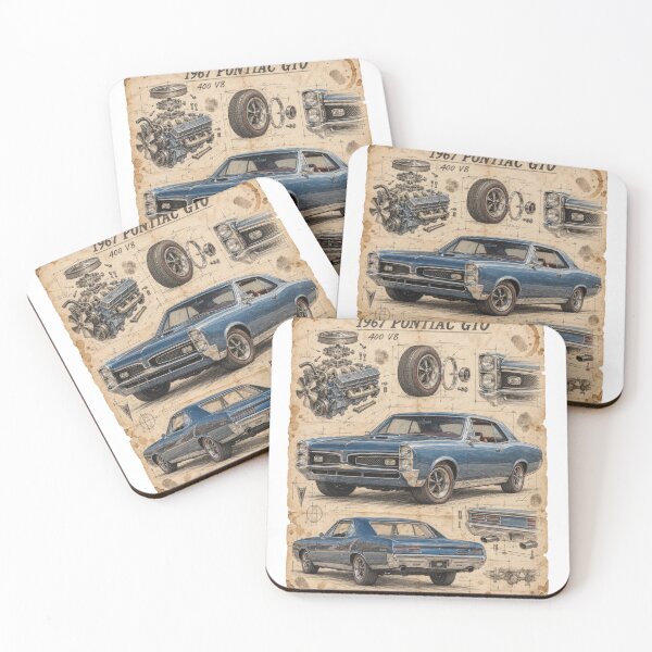 Item preview, 1967 Pontiac GTO Mechanic’s Sketchbook designed and sold by Russell Thorne.