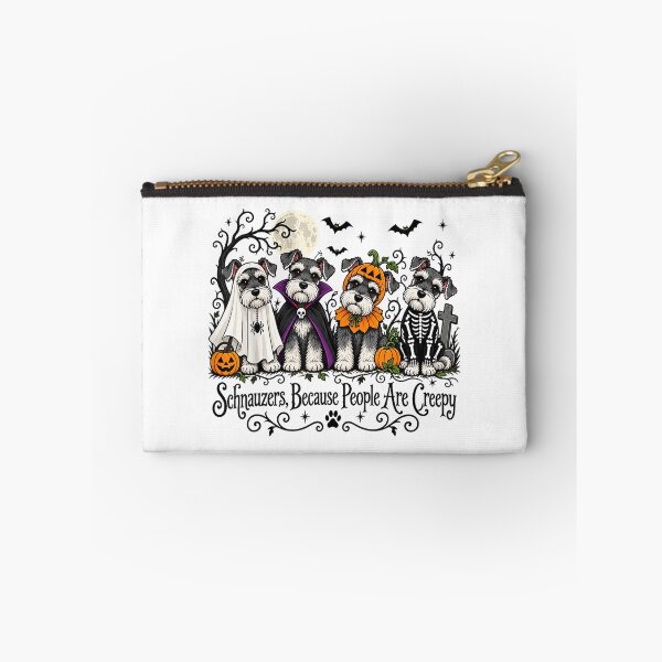 Item preview, Schnauzers Because People are Creepy Halloween Dog  designed and sold by HarinDonreka.