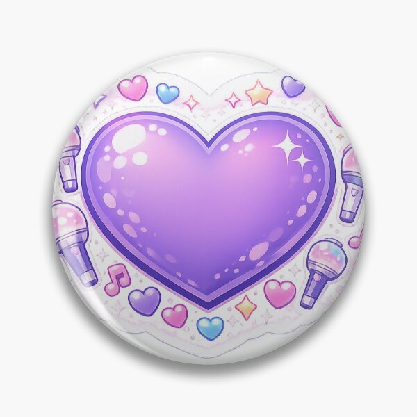 Item preview, Purple Kpop Heart Sticker Kawaii Fandom Music Aesthetic for Kpop Fans BTS ARMY designed and sold by CutePrintCorner.