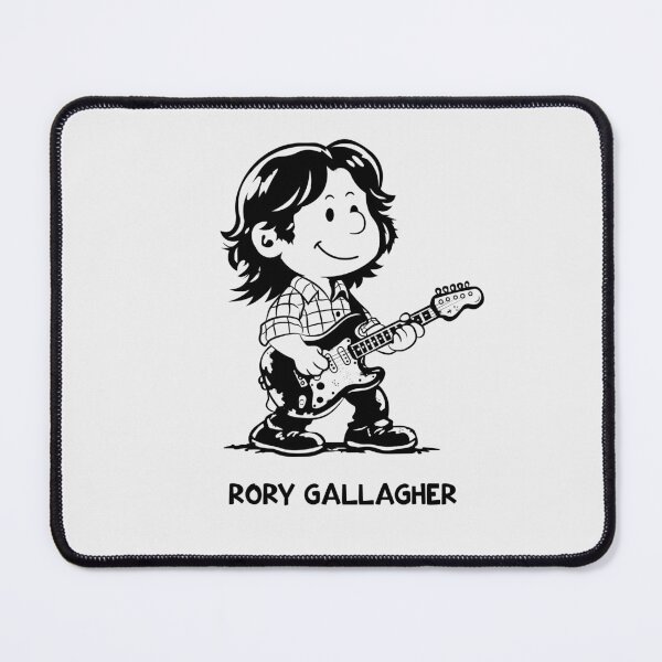 Item preview, Rory Gallagher Cartoon – Vintage Guitar Legend Illustration designed and sold by THE MODA STEREO.