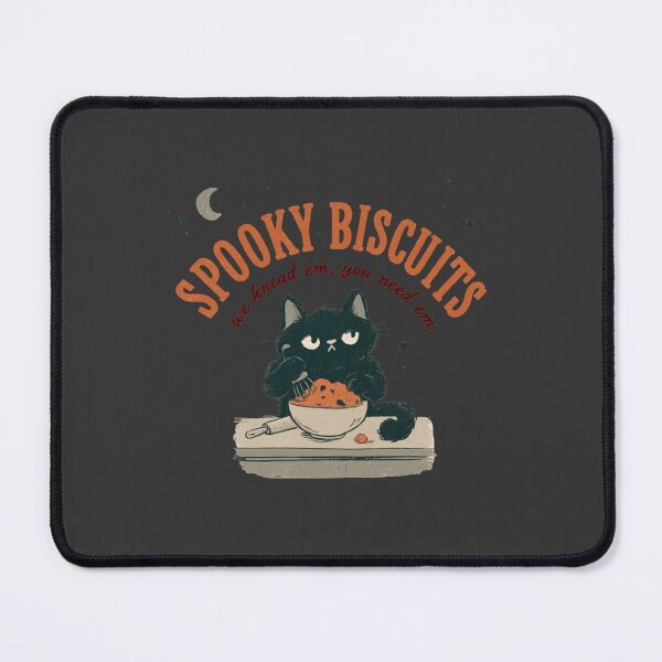 Item preview, Spooky Biscuits Black Cat Kneading Halloween Baker designed and sold by NicolasGlowArt.