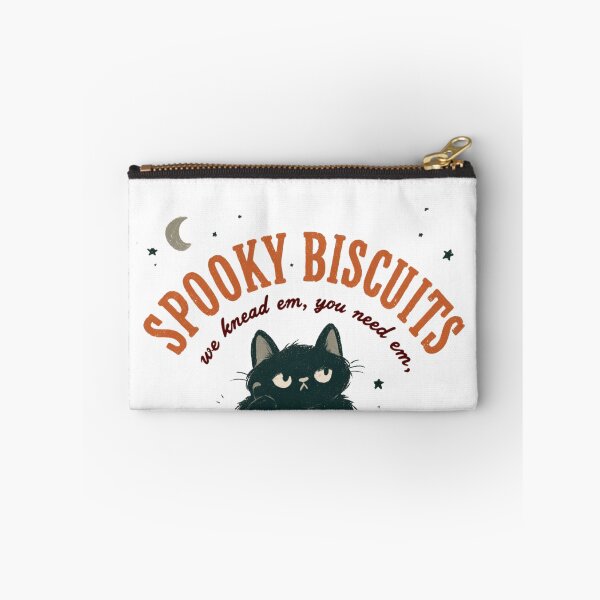 Item preview, Spooky Biscuits Black Cat Kneading Halloween Baker designed and sold by NicolasGlowArt.