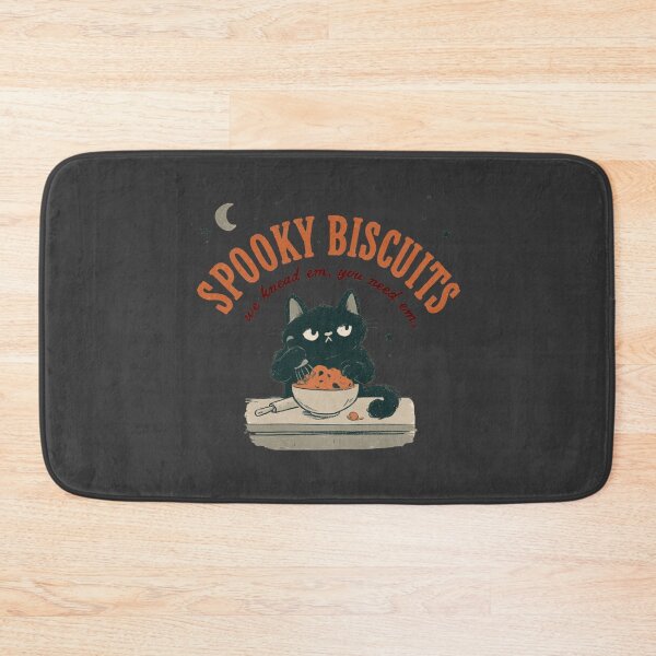 Item preview, Spooky Biscuits Black Cat Kneading Halloween Baker designed and sold by NicolasGlowArt.