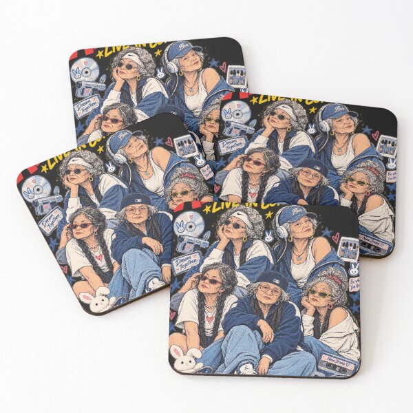 Item preview, Allmawmaw Live In Concerts - Funny Y2K Grandma K-Pop Art designed and sold by BRTHRCNK01.