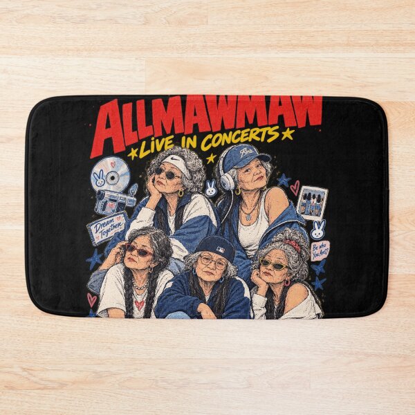 Item preview, Allmawmaw Live In Concerts - Funny Y2K Grandma K-Pop Art designed and sold by BRTHRCNK01.