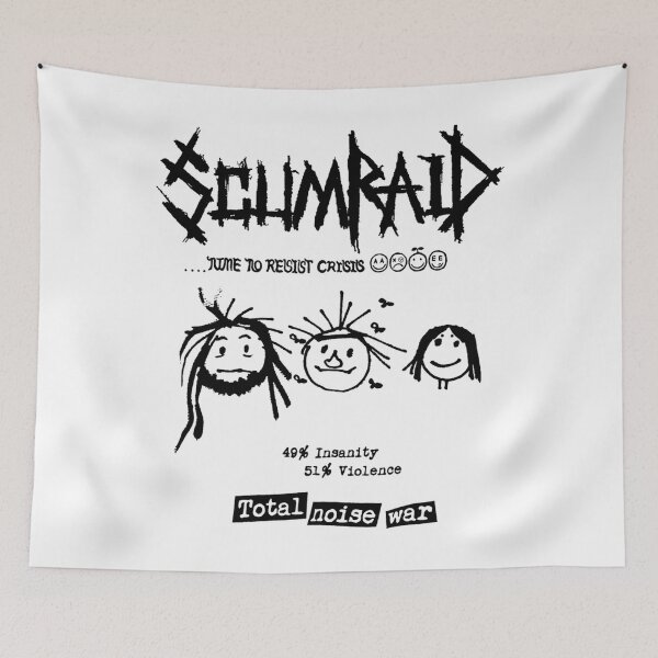 Item preview, Scumraid - Total Noise War White designed and sold by Omar Laghmiche.
