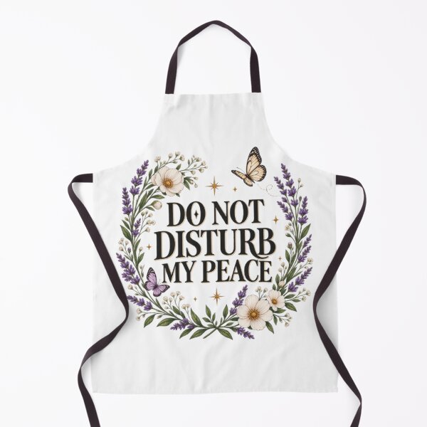Item preview, Do Not Disturb My Peace Floral Botanical Aesthetic Quote designed and sold by TibbuTees.