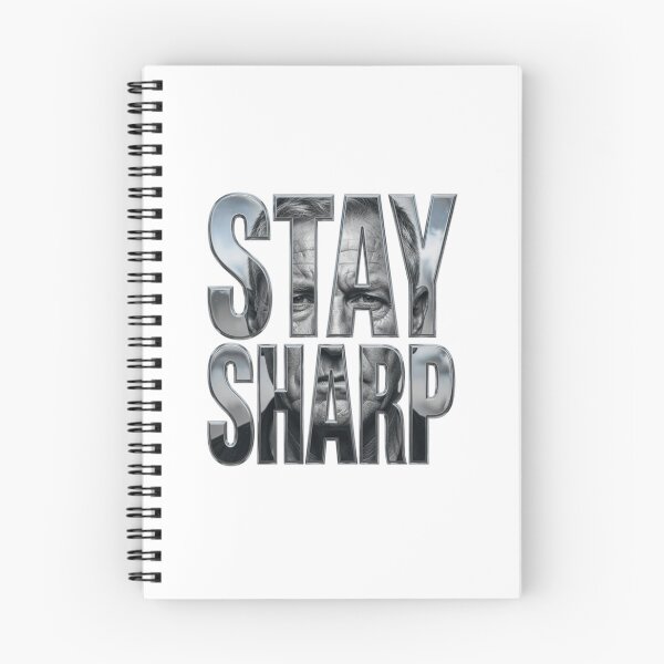 Item preview, Stay Sharp Rugged Portrait Typography Tee designed and sold by Imaginarium of Chaos falcon88 .