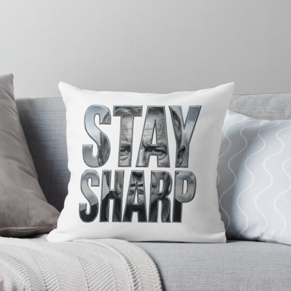 Item preview, Stay Sharp Rugged Portrait Typography Tee designed and sold by Imaginarium of Chaos falcon88 .