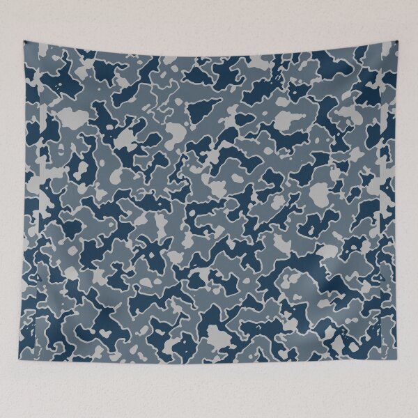 Item preview, Winter Camouflage Multicolor Patterns in Blue Shades in Blue Shades designed and sold by ShopieHome.
